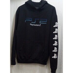 Ripple Junction Playstation 2 PS2 Men's Small Black Long Sleeve Hoodie  RARE!